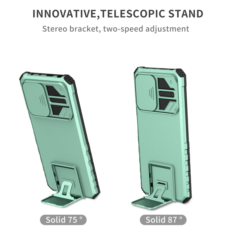 For Xiaomi Redmi Note 12 Pro 5G / Poco X5 Pro Stereoscopic Holder Sliding Camshield Phone Case(Light Blue) - free shipping - PMC TechLife - Order now!