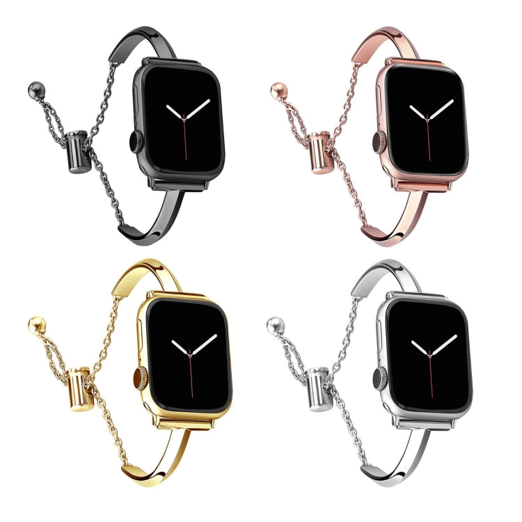 Stainless Steel Bracelet Watch Band For Apple Watch Ultra 49mm&Watch Ultra 2 49mm / Series 9&8&7 45mm / SE 3&SE 2&6&SE&5&4 44mm / 3&2&1 42mm(Gold) - Watch Bands by PMC TechLife | Online Shopping South Africa | PMC TechLife | Buy Now Pay Later Mobicred