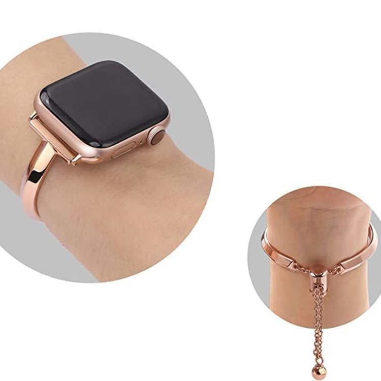 Stainless Steel Bracelet Watch Band For Apple Watch Ultra 49mm&Watch Ultra 2 49mm / Series 9&8&7 45mm / SE 3&SE 2&6&SE&5&4 44mm / 3&2&1 42mm(Gold) - Watch Bands by PMC TechLife | Online Shopping South Africa | PMC TechLife | Buy Now Pay Later Mobicred