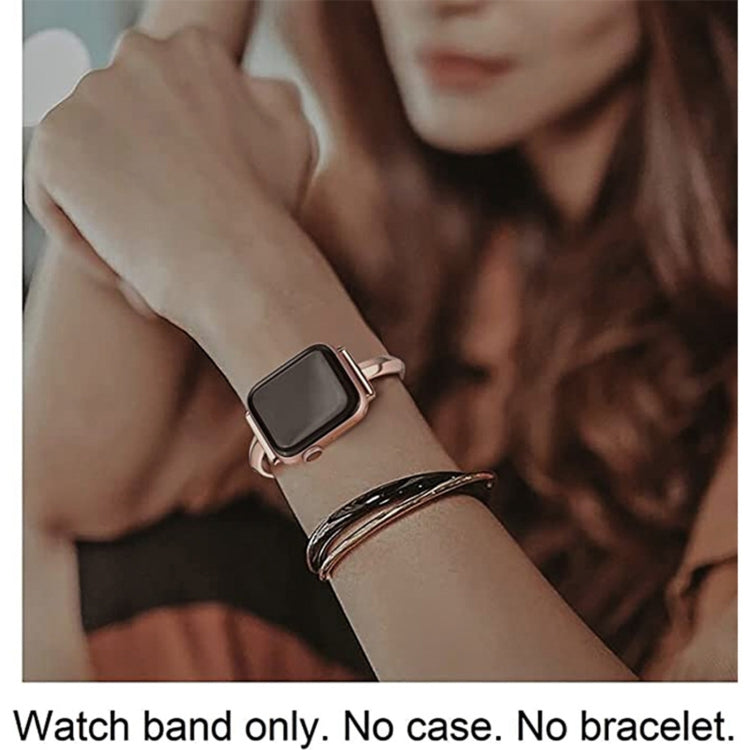 Stainless Steel Bracelet Watch Band For Apple Watch Series 9&8&7 41mm / SE 3&SE 2&6&SE&5&4 40mm / 3&2&1 38mm(Silver) - Watch Bands by PMC TechLife | Online Shopping South Africa | PMC TechLife | Buy Now Pay Later Mobicred