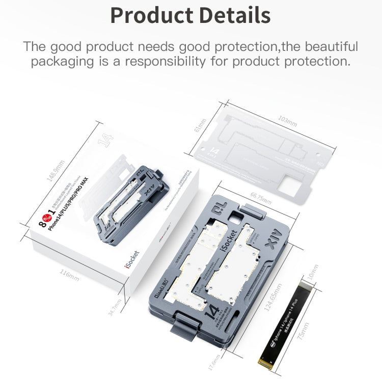 Qianli iSocket Motherboard Layered Test Fixture For iPhone 14 Series - free shipping - PMC TechLife - Order now!