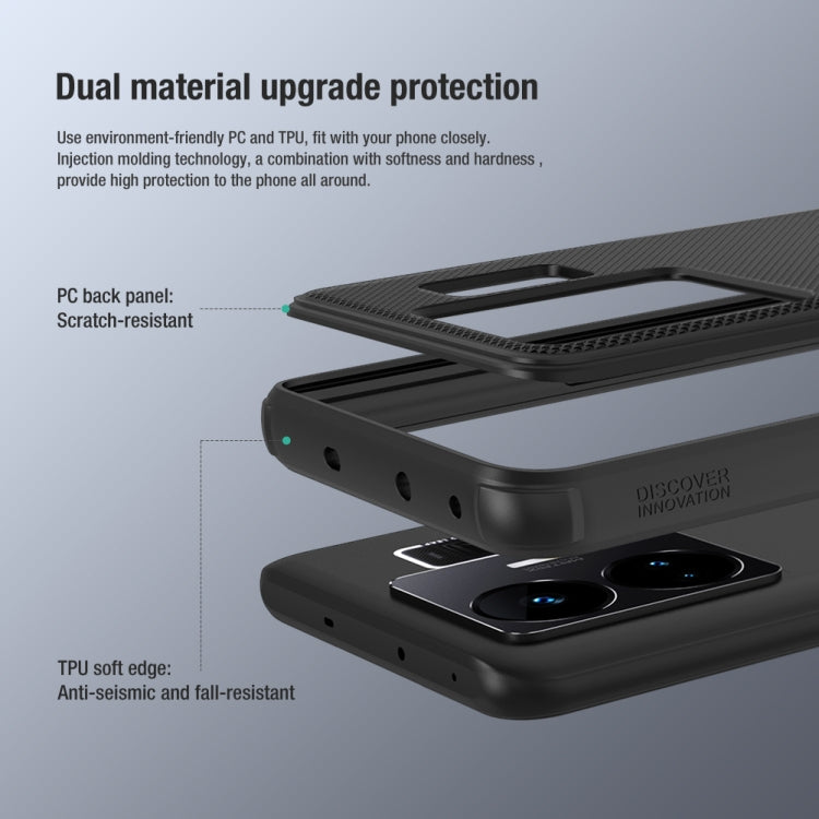 For Realme GT Neo 5 NILLKIN Frosted Shield Pro PC + TPU Phone Case(Black) - Realme Cases by NILLKIN | Online Shopping South Africa | PMC TechLife | Buy Now Pay Later Mobicred