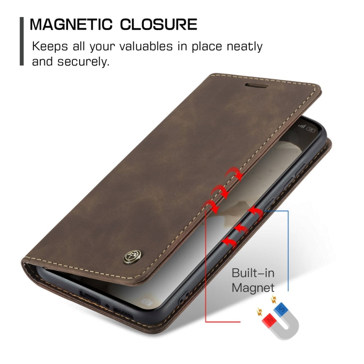 For Xiaomi 13 Pro CaseMe 013 Multifunctional Horizontal Flip Leather Phone Case(Coffee) - free shipping - PMC TechLife - Order now!