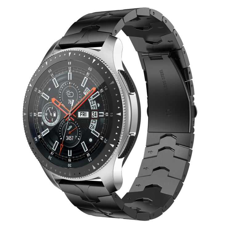 For Garmin Venu 2 / Forerunner 265 / 255 22mm Universal Stainless Steel Watch Band(Black) -  by PMC TechLife | Online Shopping South Africa | PMC TechLife