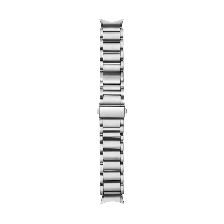 For Samsung Galaxy Watch5 / Watch5 Pro / Watch4 / Watch4 Classic Universal Titanium Alloy Three Plants Flat Buckle Watch Band(Silver) -  by PMC TechLife | Online Shopping South Africa | PMC TechLife