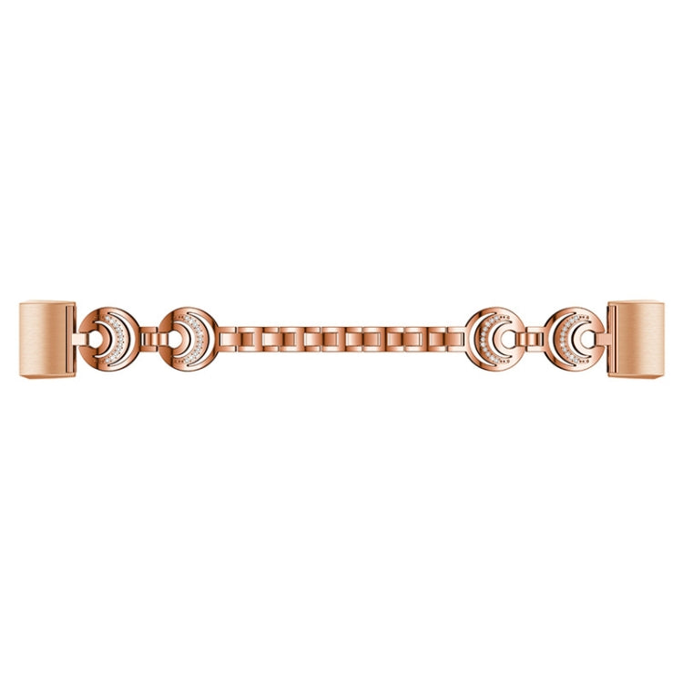 For Fitbit Charge 3 / 4 Sun Moon Star Diamond Metal Watch Band(Rose Gold) -  by PMC TechLife | Online Shopping South Africa | PMC TechLife