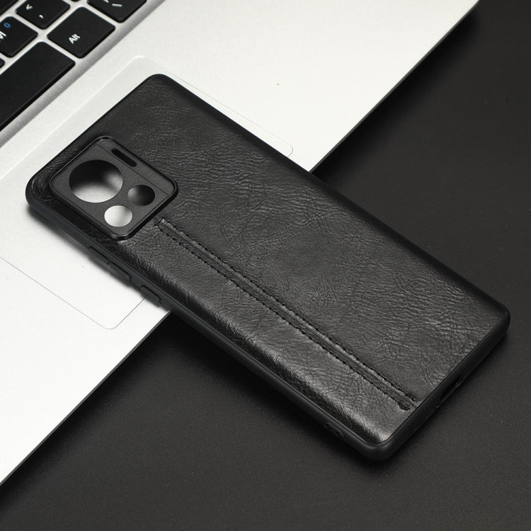 For Motorola Edge 30 Ultra / Moto X30 Pro Sewing Cow Pattern Skin PC + PU + TPU Phone Case(Black) - free shipping - PMC TechLife - Order now!