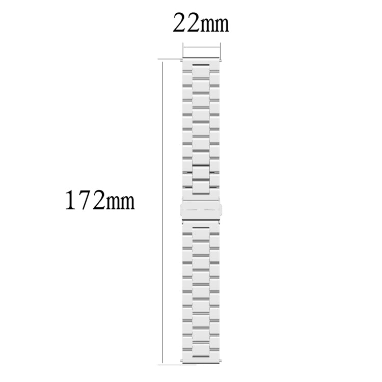 For Honor Watch GS 3i 22mm Three Bead Stainless Steel Metal Watch Band(Rose Gold) -  by PMC TechLife | Online Shopping South Africa | PMC TechLife