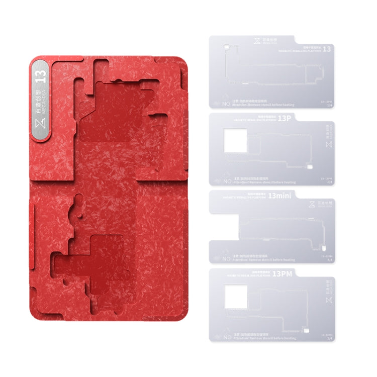 For iPhone 13 Series Qianli Mega-idea Multi-functional Middle Frame Positioning BGA Reballing Platform - free shipping - PMC TechLife - Order now!