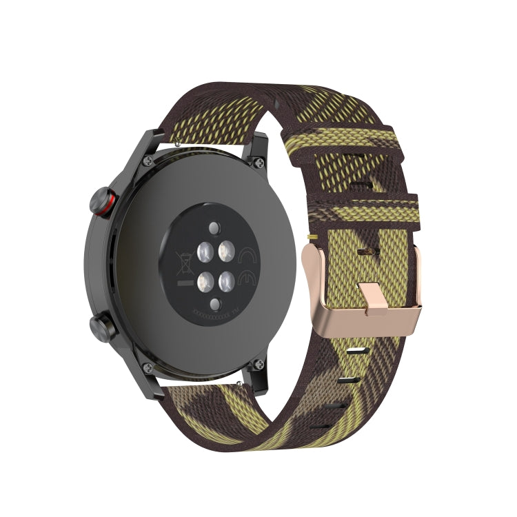 For Honor Watch GS 3i 22mm Nylon Woven Watch Band(Yellow) - Smart Wear by PMC TechLife | Online Shopping South Africa | PMC TechLife