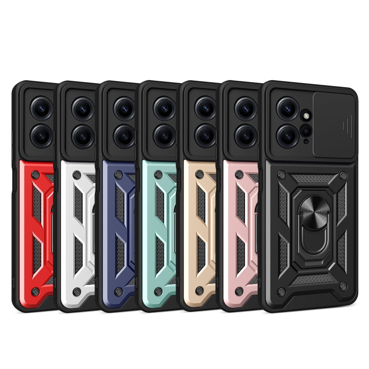 For Xiaomi Redmi Note 12 4G Global Sliding Camera Cover Design Phone Case(Red) - free shipping - PMC TechLife - Order now!