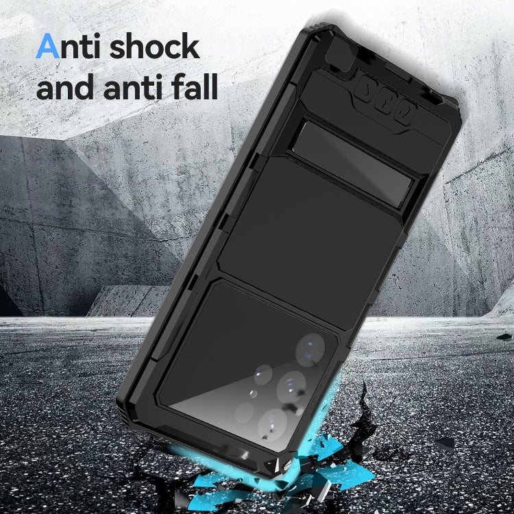 For Samsung Galaxy S23 Ultra 5G R-JUST RJ-56 3rd Gen Life Waterproof Dustproof Shockproof Phone Case(Black) - Galaxy S23 Ultra 5G Cases by R-JUST | Online Shopping South Africa | PMC TechLife | Buy Now Pay Later Mobicred