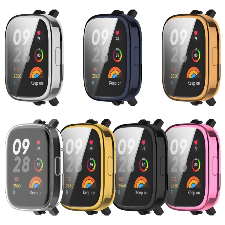 For Redmi Watch 3 Full Coverage TPU Electroplating Watch Protective Case(Gold) - Smart Wear by PMC TechLife | Online Shopping South Africa | PMC TechLife