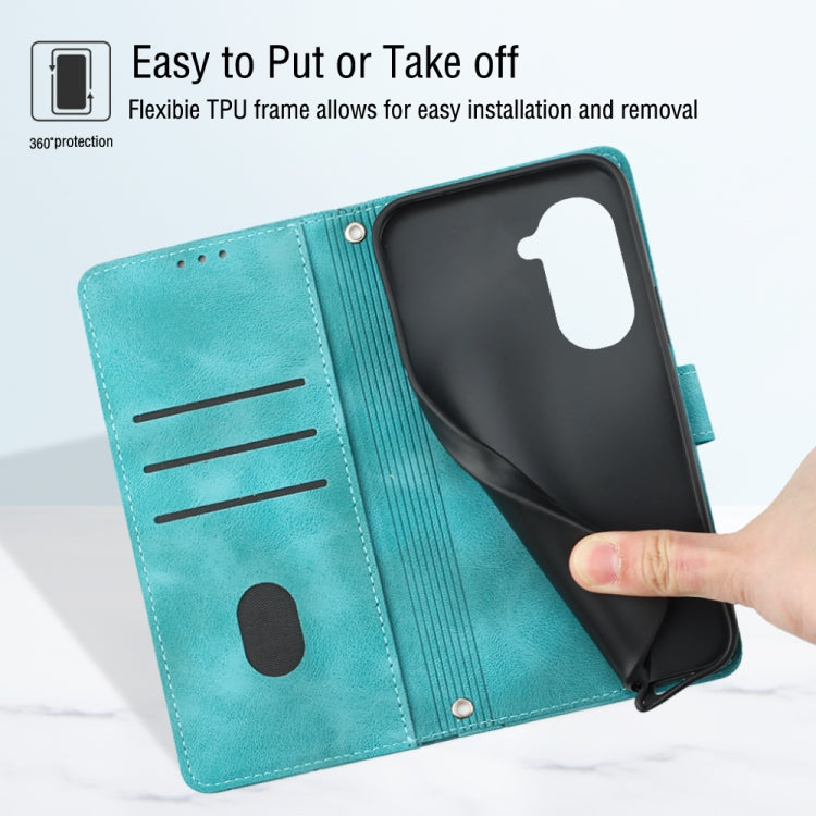 For Huawei nova 10 Skin-feel Embossed Leather Phone Case(Green) - free shipping - PMC TechLife - Order now!