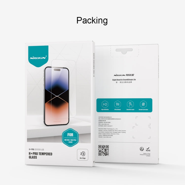 NILLKIN H+Pro 0.2mm 9H Explosion-proof Tempered Glass Film For Xiaomi Redmi K60 / K60 Pro / K60E - free shipping - PMC TechLife - Order now!