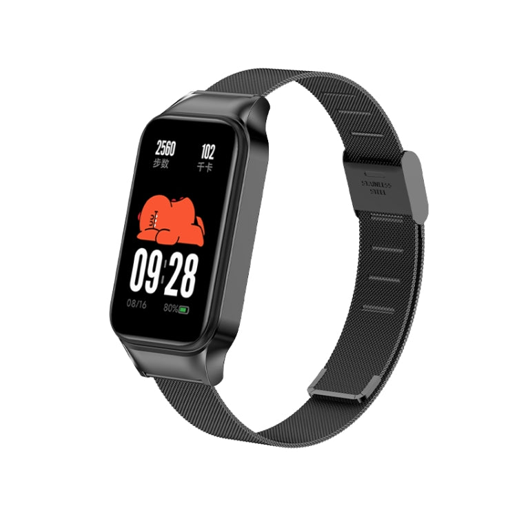 For Redmi Band 2 Milan Buckle Metal Watch Band(Black) - Smart Wear by PMC TechLife | Online Shopping South Africa | PMC TechLife