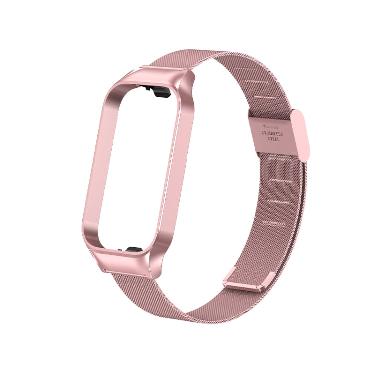 For Redmi Band 2 Milan Buckle Metal Watch Band(Rose Pink) - Smart Wear by PMC TechLife | Online Shopping South Africa | PMC TechLife