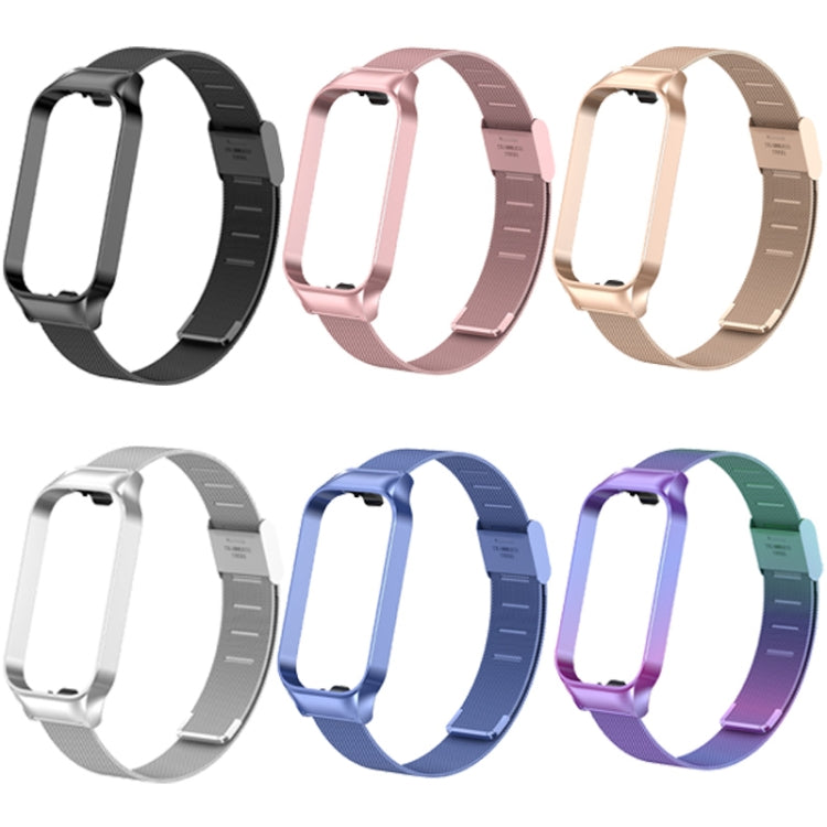 For Redmi Band 2 Milan Buckle Metal Watch Band(Rose Pink) - Smart Wear by PMC TechLife | Online Shopping South Africa | PMC TechLife