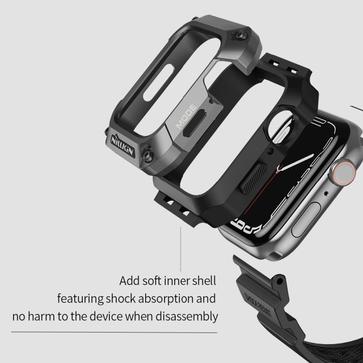 NILLKIN Ruidong Series Alloy + TPU Integrated Watch Band For Apple Watch Series 8&7 45mm(Green) - Watch Bands by NILLKIN | Online Shopping South Africa | PMC TechLife | Buy Now Pay Later Mobicred