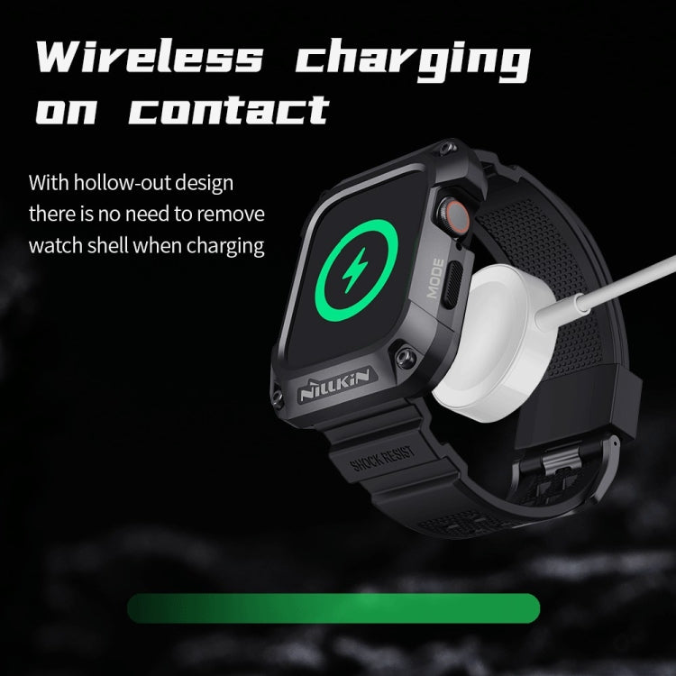 NILLKIN Ruidong Series Alloy + TPU Integrated Watch Band For Apple Watch Series 8&7 45mm(Green) - Watch Bands by NILLKIN | Online Shopping South Africa | PMC TechLife | Buy Now Pay Later Mobicred