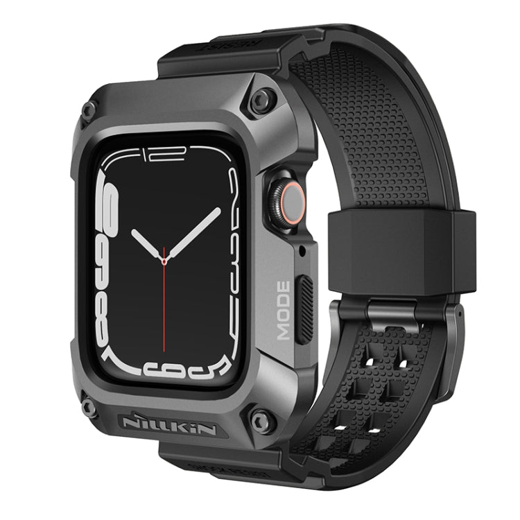 NILLKIN Ruidong Series Alloy + TPU Integrated Watch Band For Apple Watch Series SE 2&6&SE&5&4 44mm(Grey) - free shipping - PMC TechLife - Order now!