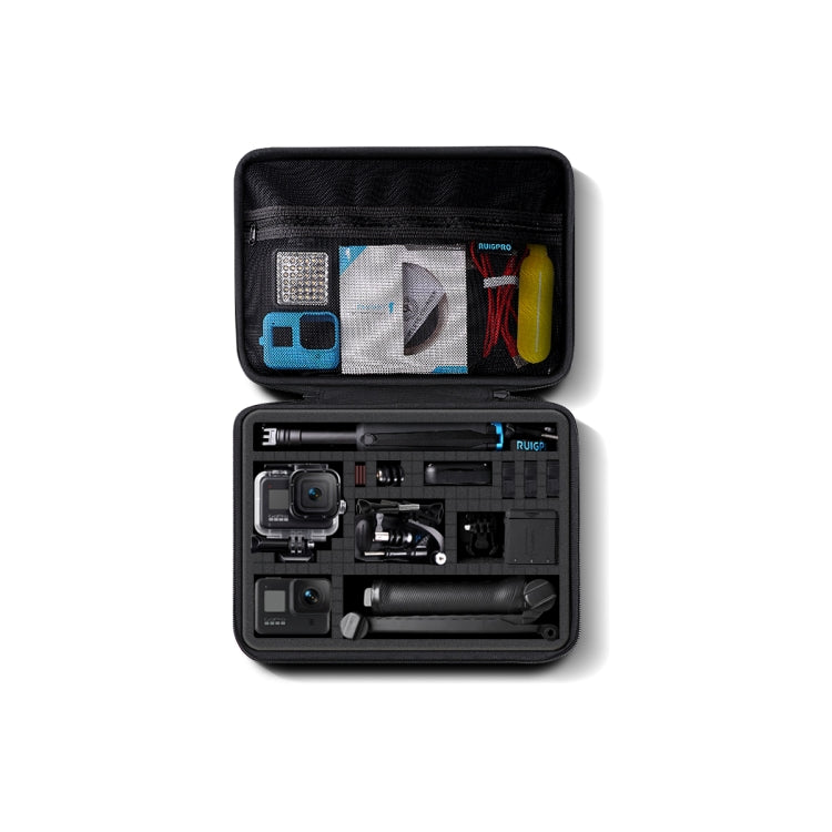 For GoPro HERO8 / 7 / 6 RUIGPRO Shockproof Waterproof Portable Case Box Size : 33.5cm x 24.7cm x 6.3cm(Black) - free shipping - PMC TechLife - Order now!