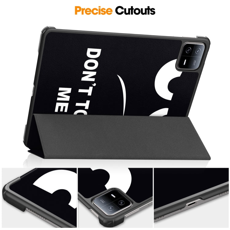 For Xiaomi Pad 6 / 6 Pro Custer Painted 3-Fold Stand Leather Smart Tablet Case(Big Eye ME) - free shipping - PMC TechLife - Order now!