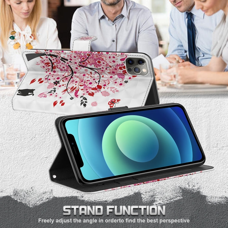 For Xiaomi Redmi Note 12 4G Global 3D Painting Pattern Flip Leather Phone Case(Cat Under The Tree) - free shipping - PMC TechLife - Order now!