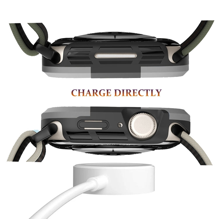 For Apple Watch Series SE 2&6&SE&5&4 40mm Armor Frame Watch Case(Grey) - Smart Wear by PMC TechLife | Online Shopping South Africa | PMC TechLife