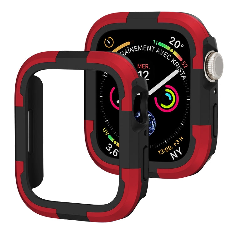 For Apple Watch Series 8 & 7 45mm Armor Frame Watch Case(Red) - Smart Wear by PMC TechLife | Online Shopping South Africa | PMC TechLife