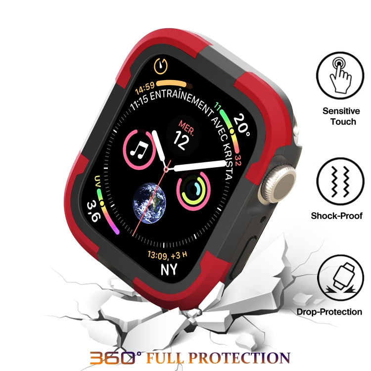 For Apple Watch Ultra 49mm Armor Frame Watch Case(Red) - Smart Wear by PMC TechLife | Online Shopping South Africa | PMC TechLife
