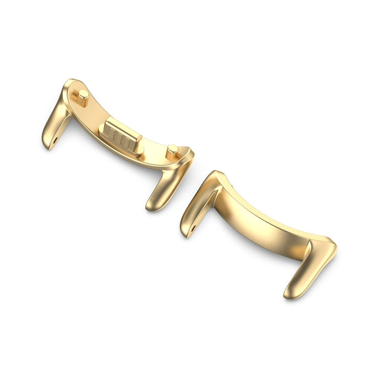 For Xiaomi Mi Band 8 1 Pair Stainless steel Metal Watch Band Connector(Gold) -  by PMC TechLife | Online Shopping South Africa | PMC TechLife