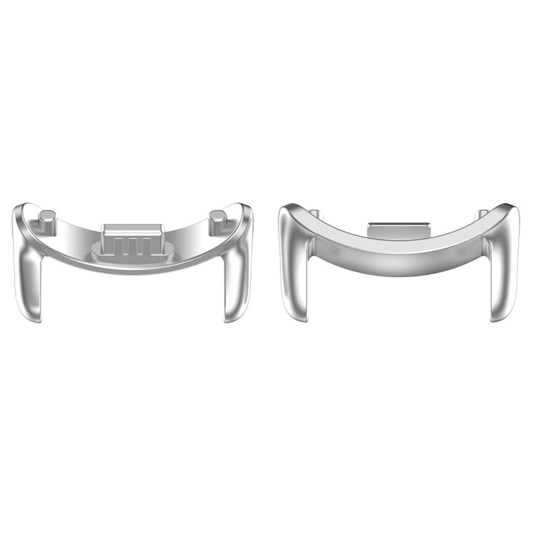 For Xiaomi Mi Band 8 1 Pair Stainless steel Metal Watch Band Connector(Silver) -  by PMC TechLife | Online Shopping South Africa | PMC TechLife