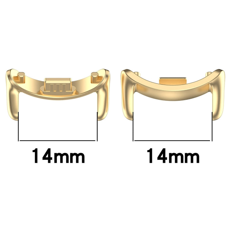 For Xiaomi Mi Band 8 1 Pair Stainless steel Metal Watch Band Connector(Silver) -  by PMC TechLife | Online Shopping South Africa | PMC TechLife