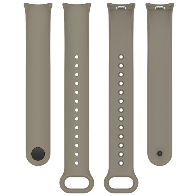 For Xiaomi Mi Band 8 Solid Color Stainless Steel Plug Replacement Watch Band (Space Grey) - Watch Bands by PMC TechLife | Online Shopping South Africa | PMC TechLife
