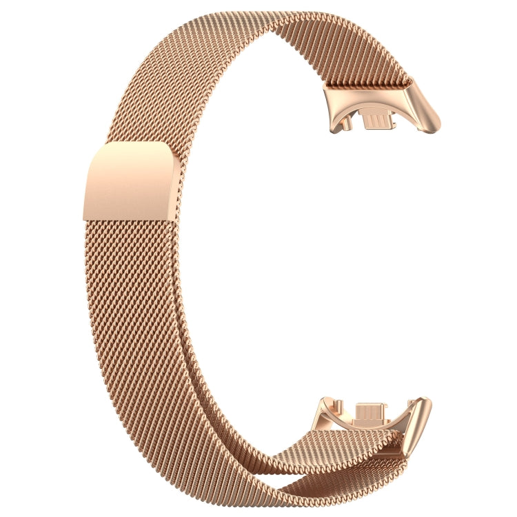 For Xiaomi Mi Band 8 Milanese Metal Watch Band(Rose Gold) - Smart Wear by PMC TechLife | Online Shopping South Africa | PMC TechLife