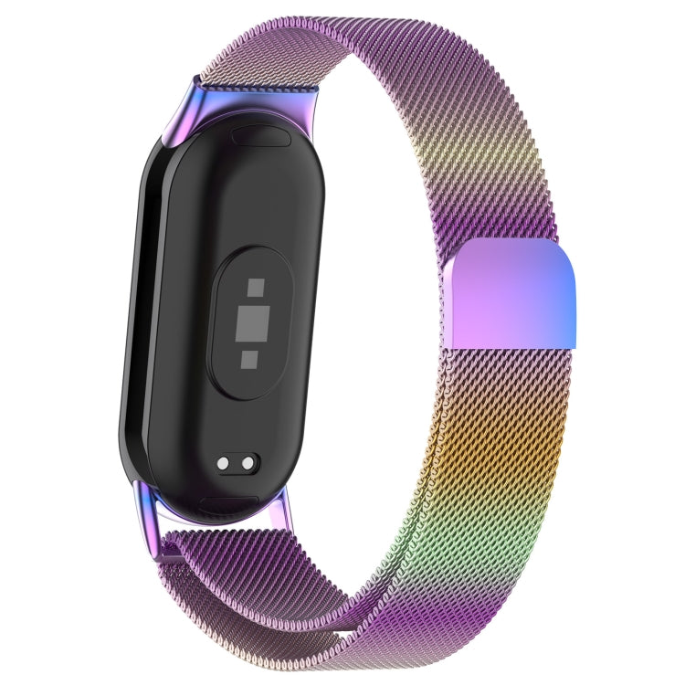 For Xiaomi Mi Band 8 Milanese Metal Watch Band(Colorful) - Smart Wear by PMC TechLife | Online Shopping South Africa | PMC TechLife