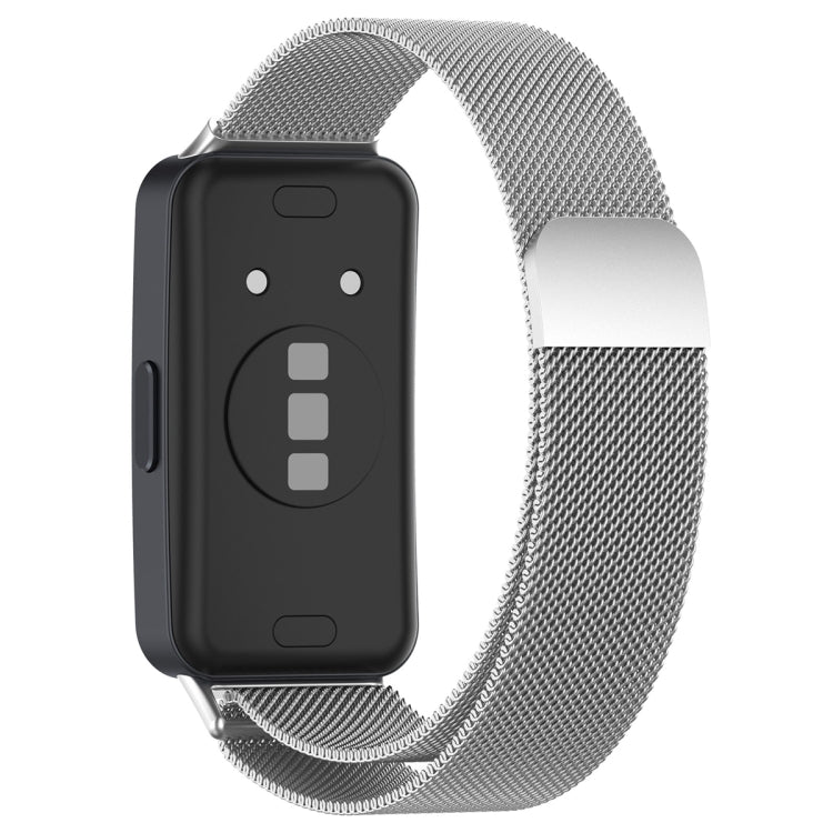 For Huawei Band 10 / 9 / 8 Milanese Metal Watch Band(Silver) - Watch Bands by PMC TechLife | Online Shopping South Africa | PMC TechLife | Buy Now Pay Later Mobicred