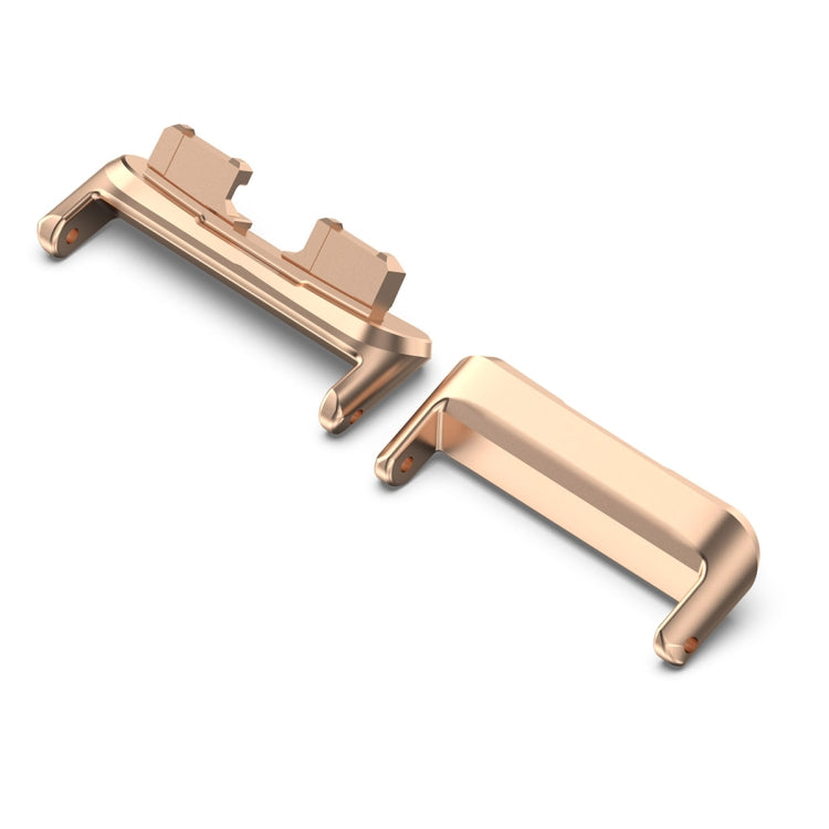 For Huawei Band 8 1 Pair Stainless steel Metal Watch Band Connector(Rose Gold) -  by PMC TechLife | Online Shopping South Africa | PMC TechLife