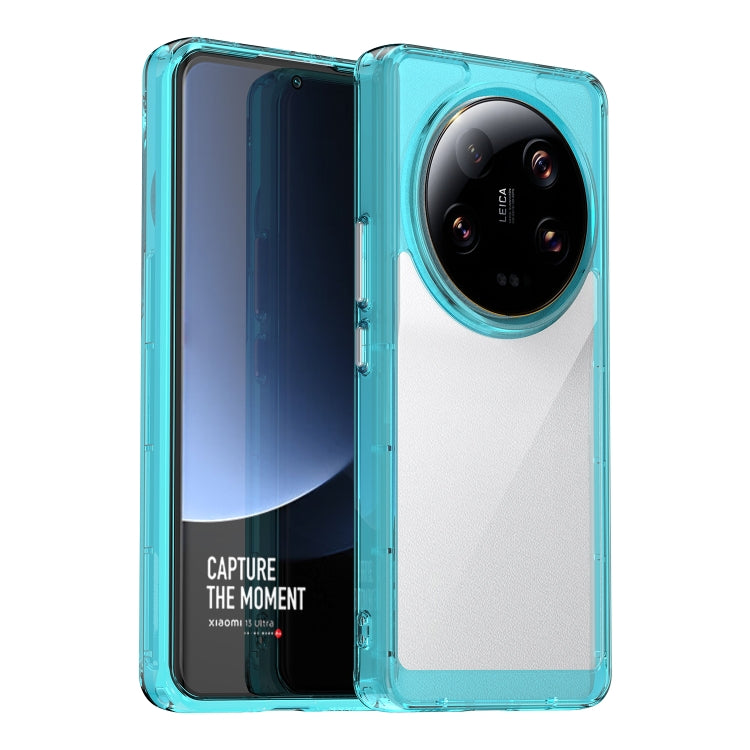 For Xiaomi 13 Ultra Colorful Series Acrylic + TPU Phone Case(Transparent Blue) - free shipping - PMC TechLife - Order now!