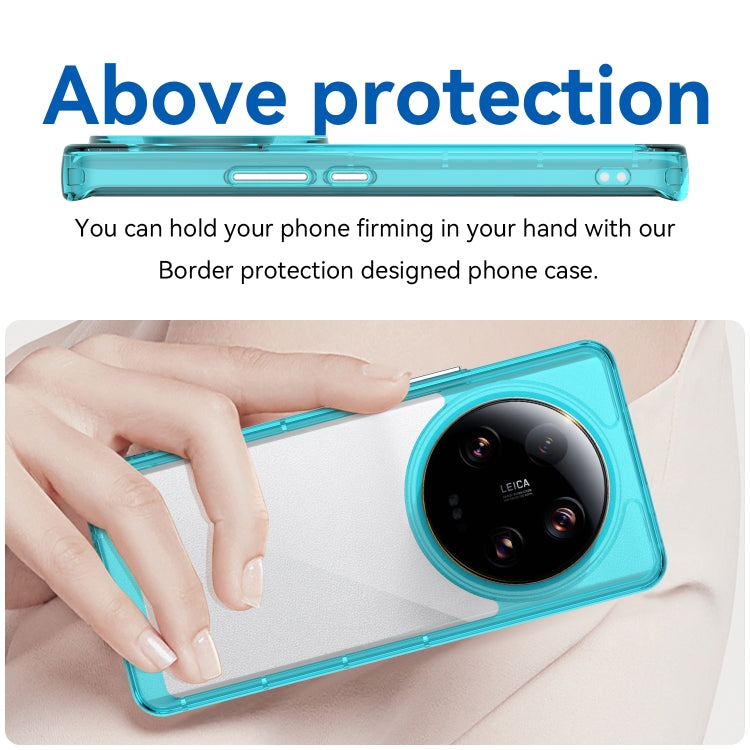 For Xiaomi 13 Ultra Colorful Series Acrylic + TPU Phone Case(Transparent Blue) - free shipping - PMC TechLife - Order now!