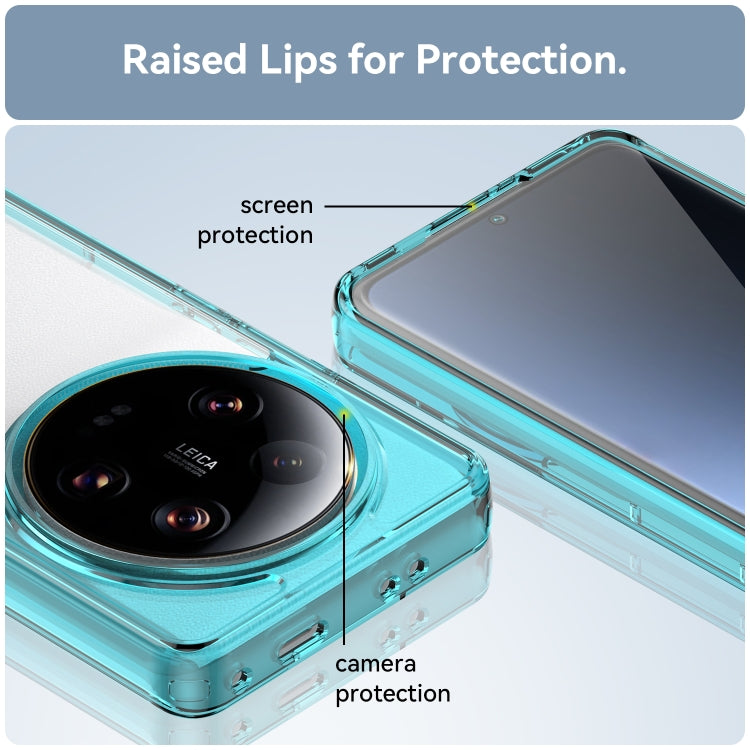 For Xiaomi 13 Ultra Colorful Series Acrylic + TPU Phone Case(Transparent Blue) - free shipping - PMC TechLife - Order now!