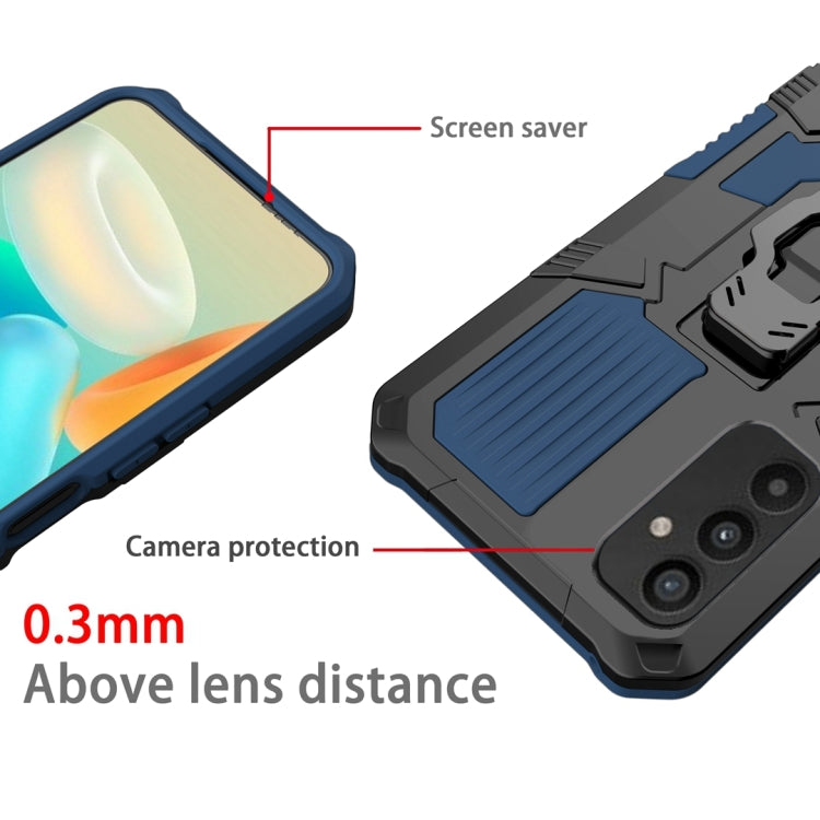 For Samsung Galaxy A34 Armor Warrior Shockproof PC + TPU Phone Case(Blue) - free shipping - PMC TechLife - Order now!