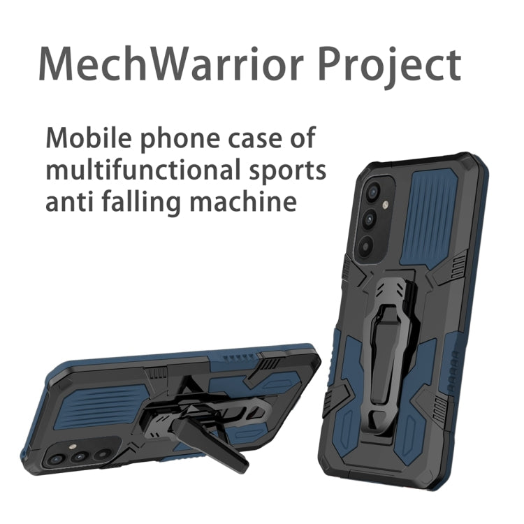 For Samsung Galaxy A34 Armor Warrior Shockproof PC + TPU Phone Case(Blue) - free shipping - PMC TechLife - Order now!