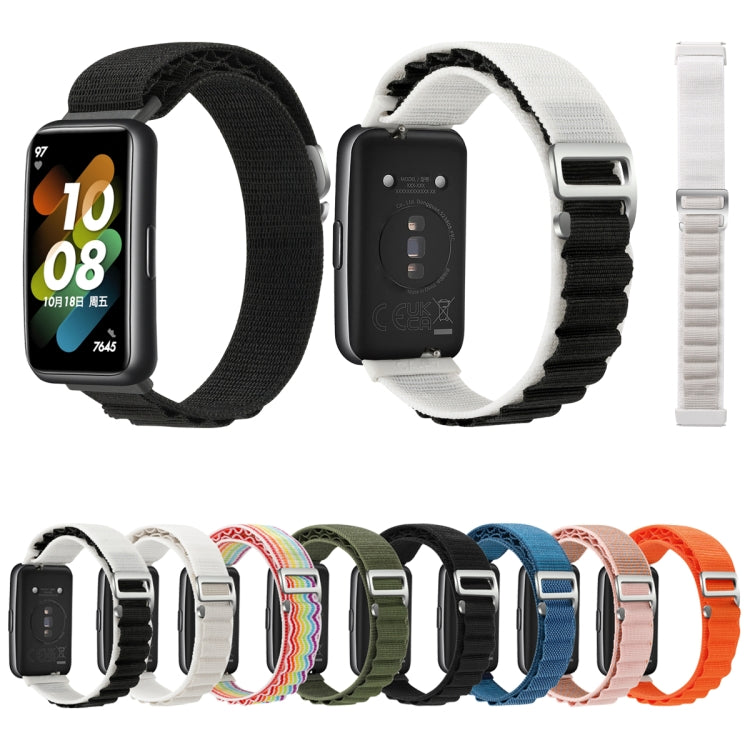 For Huawei Band 7 Loop Nylon Watch Band(Black) - Smart Wear by PMC TechLife | Online Shopping South Africa | PMC TechLife
