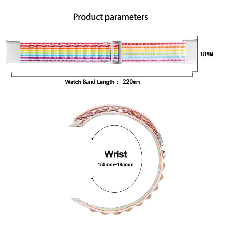 For Xiaomi Mi Band 7 Pro Loop Nylon Watch Band(Pink) - Smart Wear by PMC TechLife | Online Shopping South Africa | PMC TechLife