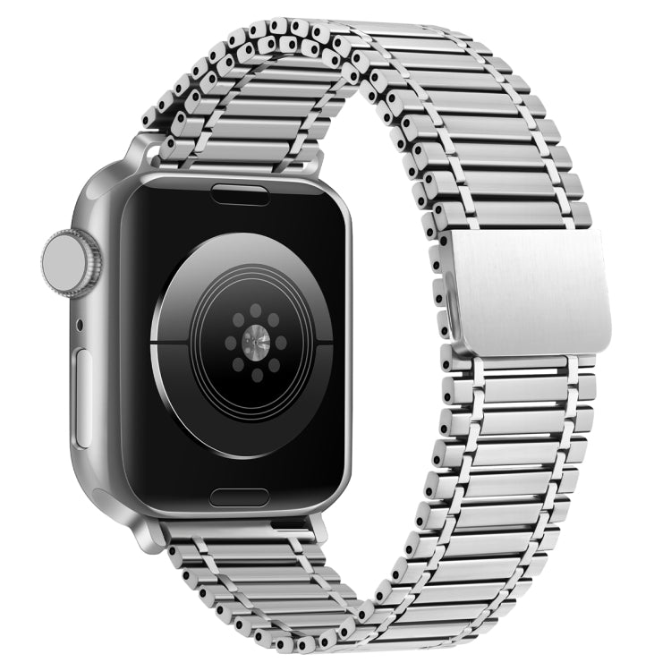 Chain Magnetic Stainless Steel Watch Band For Apple Watch Series 8&7 41mm / SE 2&6&SE&5&4 40mm / 3&2&1 38mm(Silvery) - Smart Wear by PMC TechLife | Online Shopping South Africa | PMC TechLife