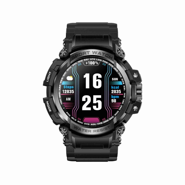 LC16 1.32 inch IP68 Waterproof Sports Outdoor Sport Smart Watch, Support Bluetooth Calling / Heart Rate Monitoring(Black) - Smart Wear by PMC TechLife | Online Shopping South Africa | PMC TechLife
