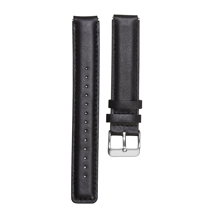 For Huawei Band 7 Glossy Leather Watch Band(Black) - Smart Wear by PMC TechLife | Online Shopping South Africa | PMC TechLife