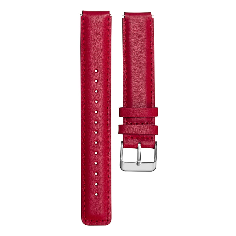 For Huawei Band 7 Glossy Leather Watch Band(Red) - Smart Wear by PMC TechLife | Online Shopping South Africa | PMC TechLife